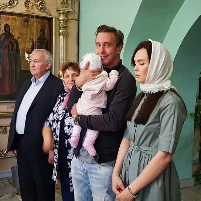 Анастасия Лисова крестила свою маленькую дочь