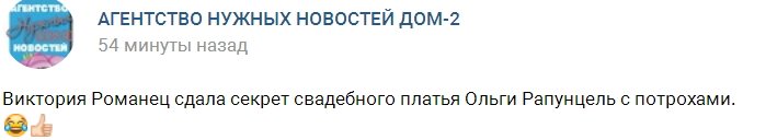 Романец выдала секрет свадебного наряда Рапунцель