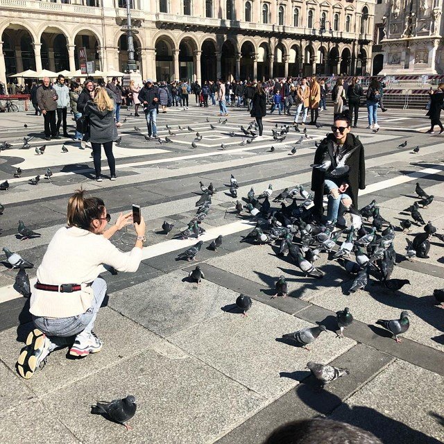 Фотоотчет с отпуска Ксении Бородиной в Милане