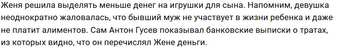 Евгения Феофилактова прививает сыну бережливость