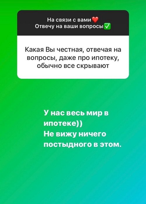 Ирина Агибалова: У нас весь мир в ипотеке
