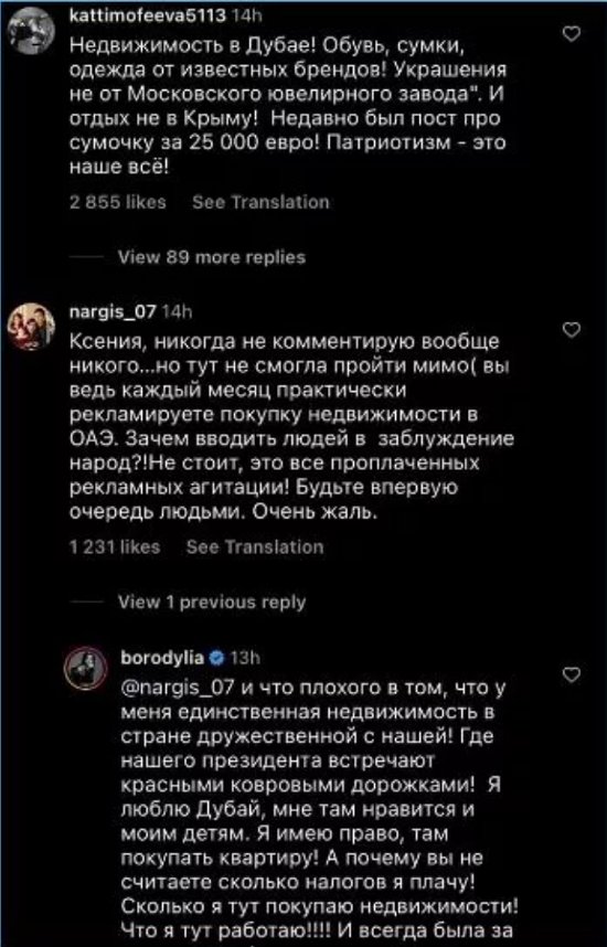 Бородина поспешила оправдаться за покупку недвижимости за границей