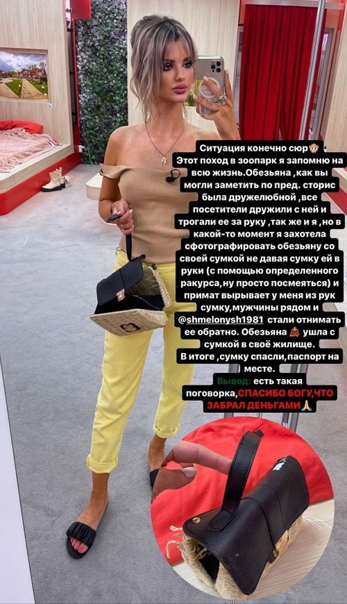 Анна Самонина стала жертвой шустрой обезьяны