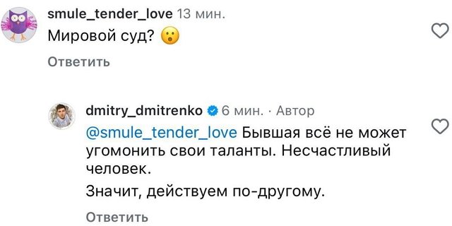 Дмитрий Дмитренко: Она содержит его на детские алименты