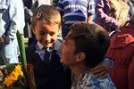 Евгений Кузин поддержал сына-первоклассника